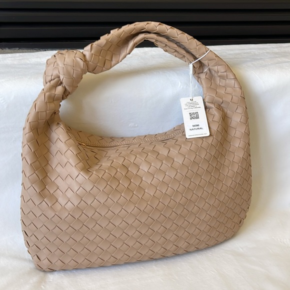 Urban Expressions Handbags - Urban Expressions Natural Shoulder Hobo Bag